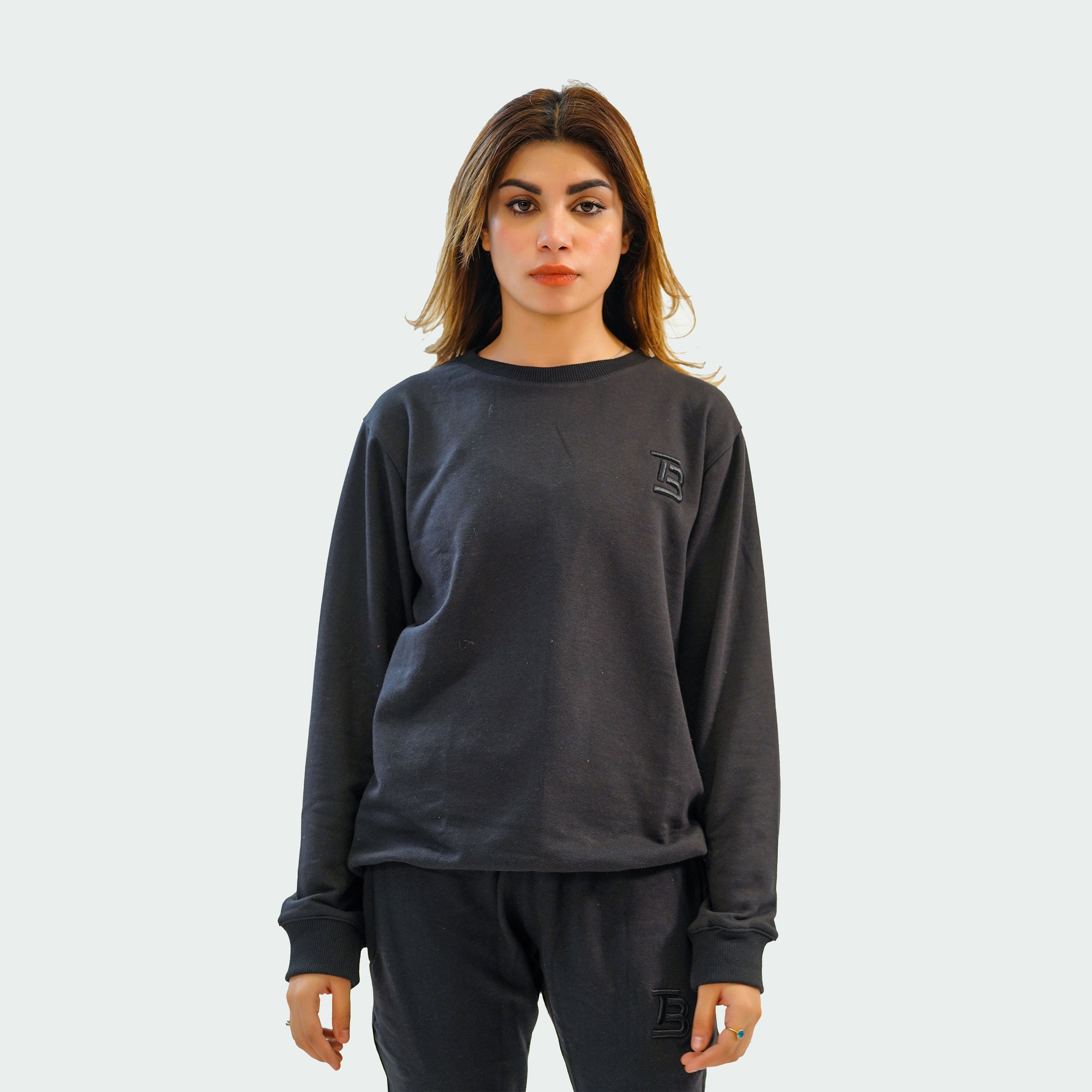 Comfy Causal Sweatshirt - Black