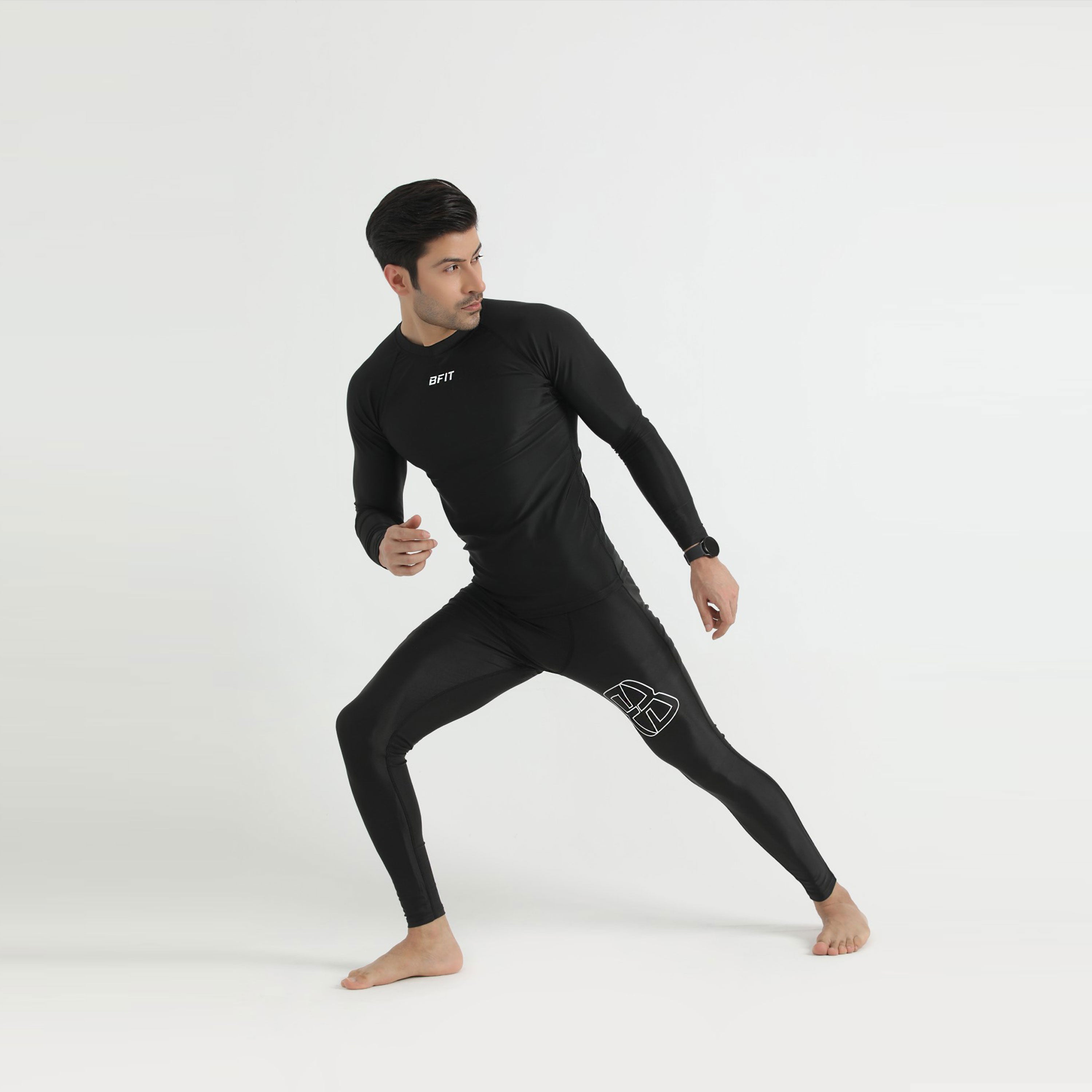 Men's Athletic Base Layer Compression Set - Black