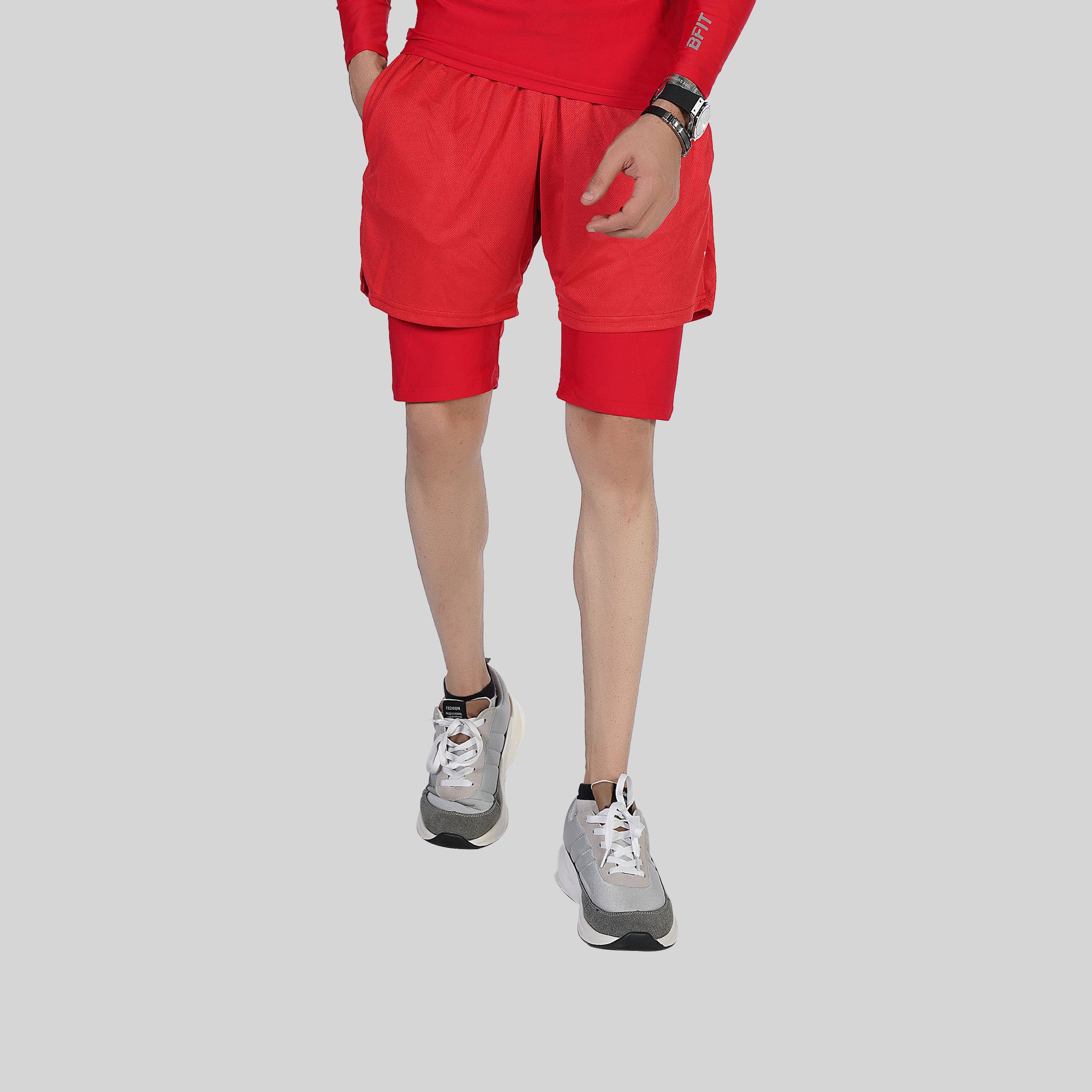 Men's Performance Tech Loose-Fit double layer Shorts
