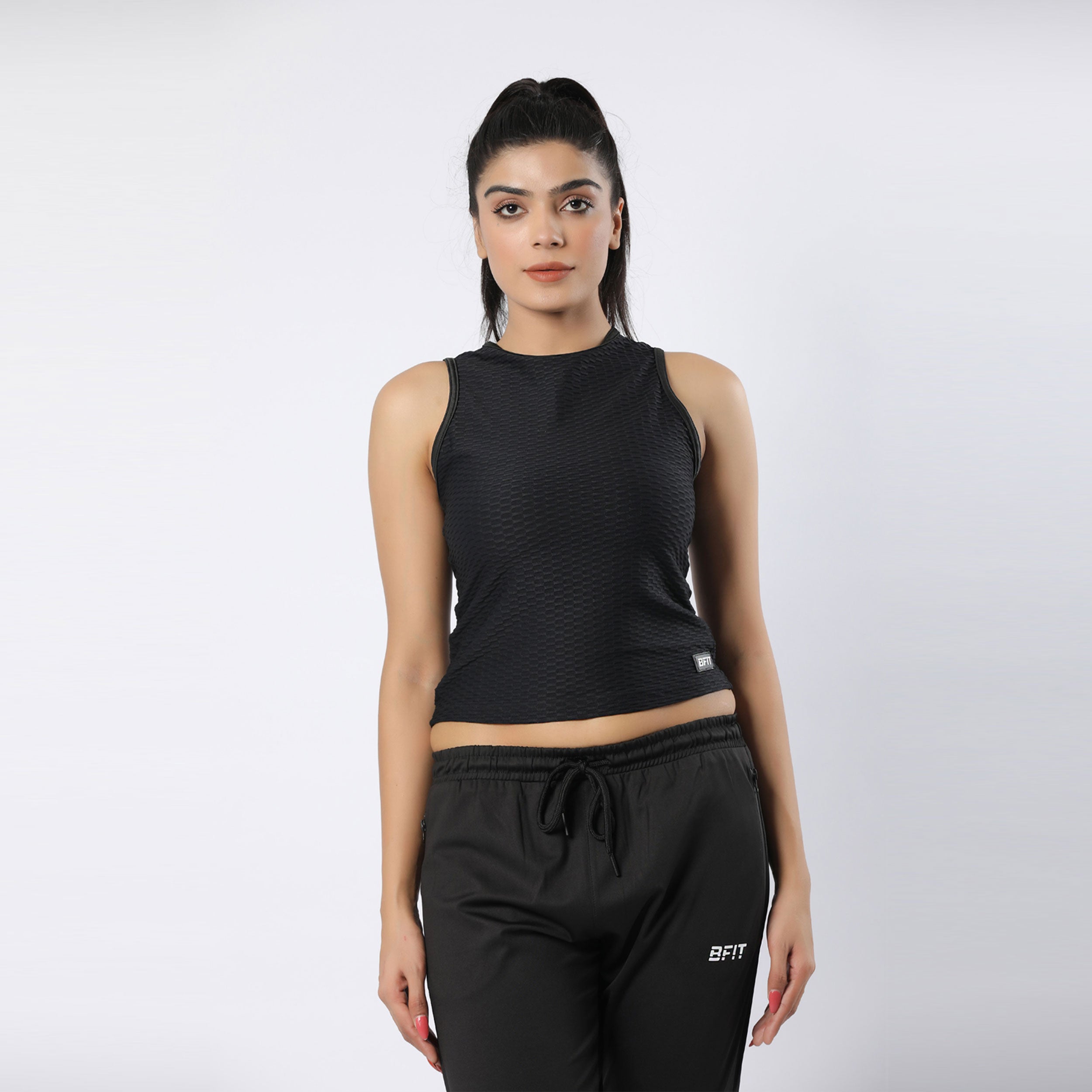 Cropped Stretchy Tank Top