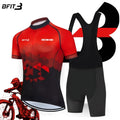 Athletic Cycling Uniform Set Red