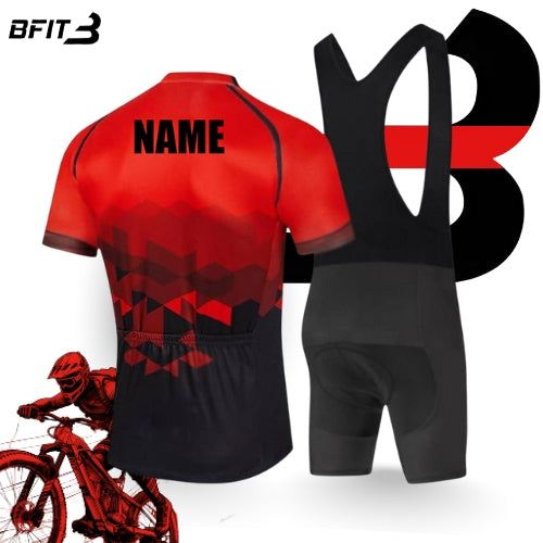 Athletic Cycling Uniform Set Red