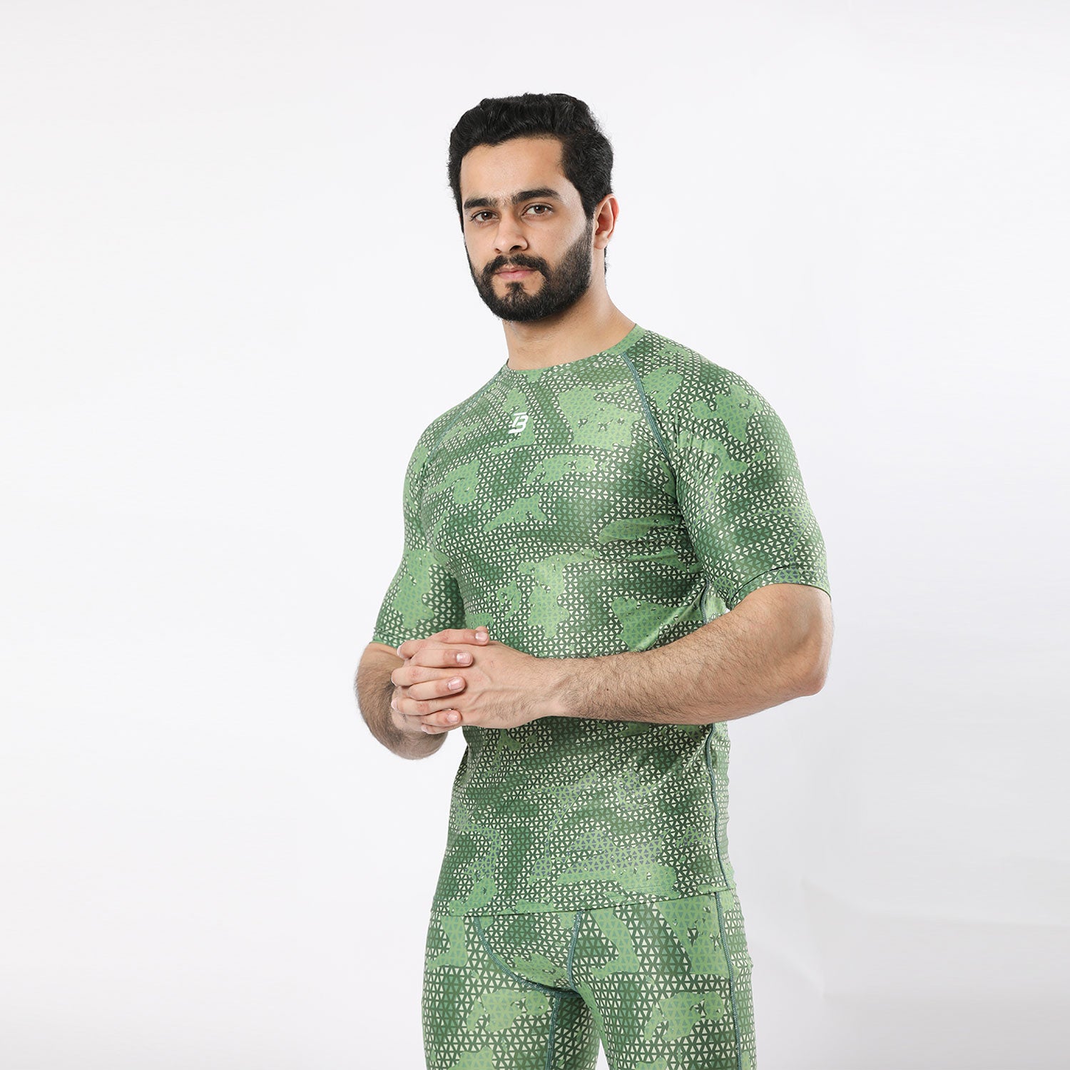 Camo Compression Short Sleeve Shirt