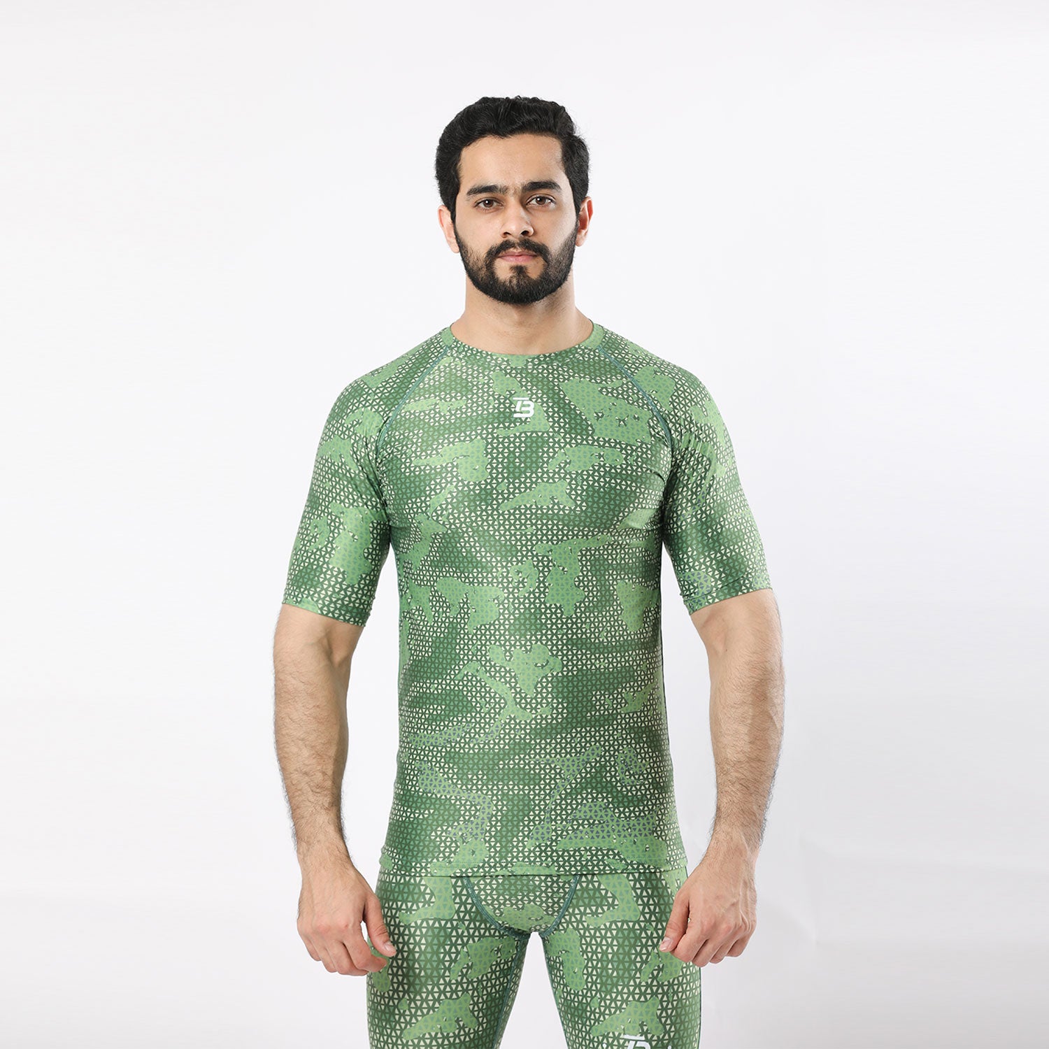 Camo Compression Short Sleeve Shirt