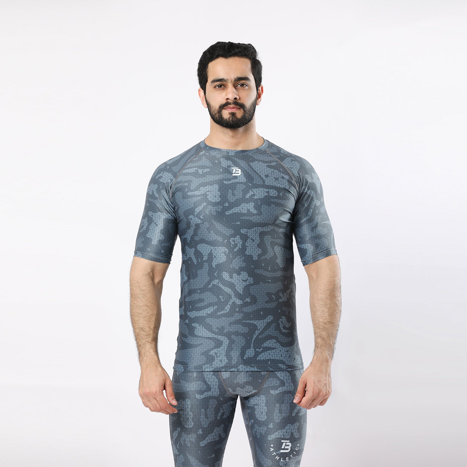 Camo Compression Short Sleeve Shirt