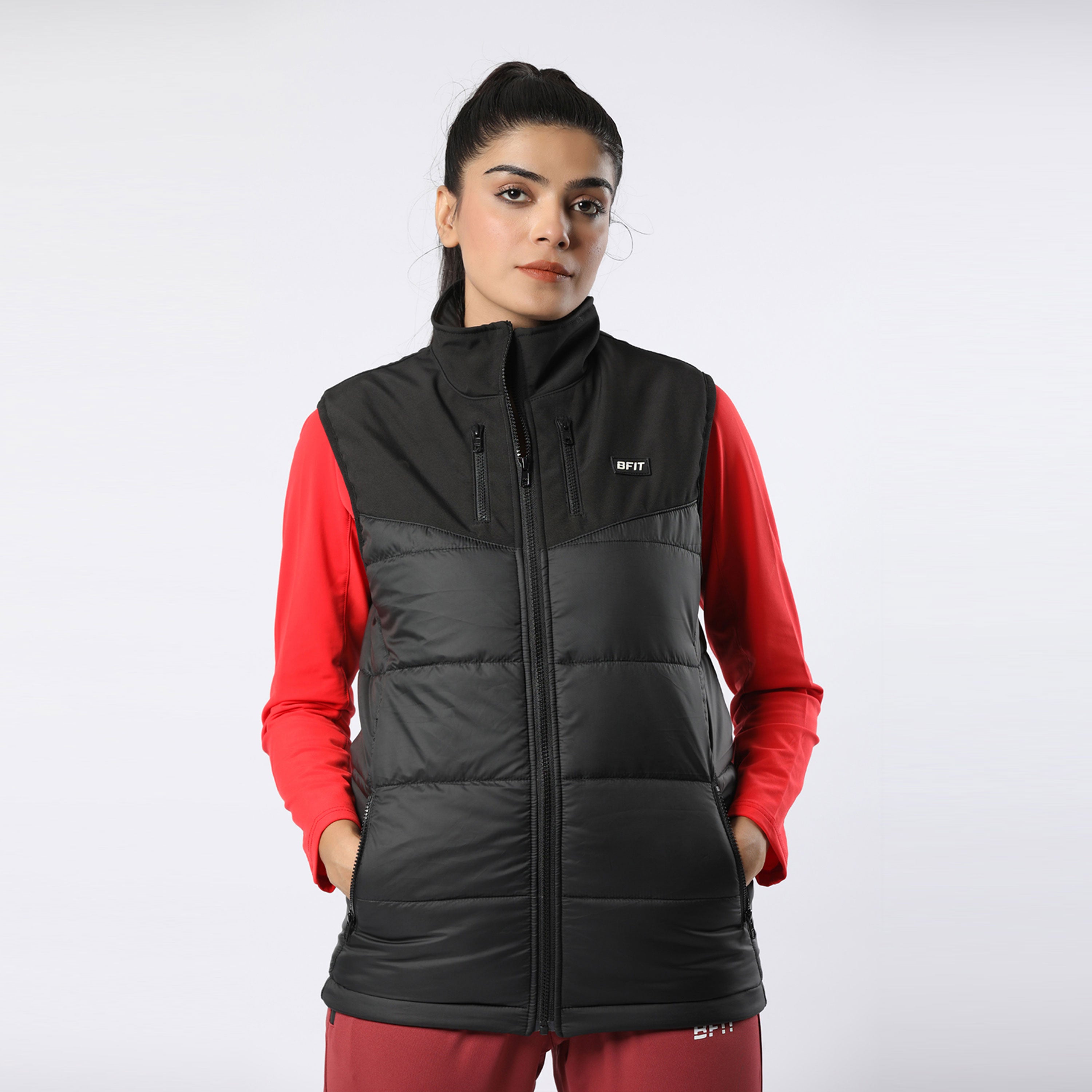 Hybrid Quilted Sleeveless Jacket