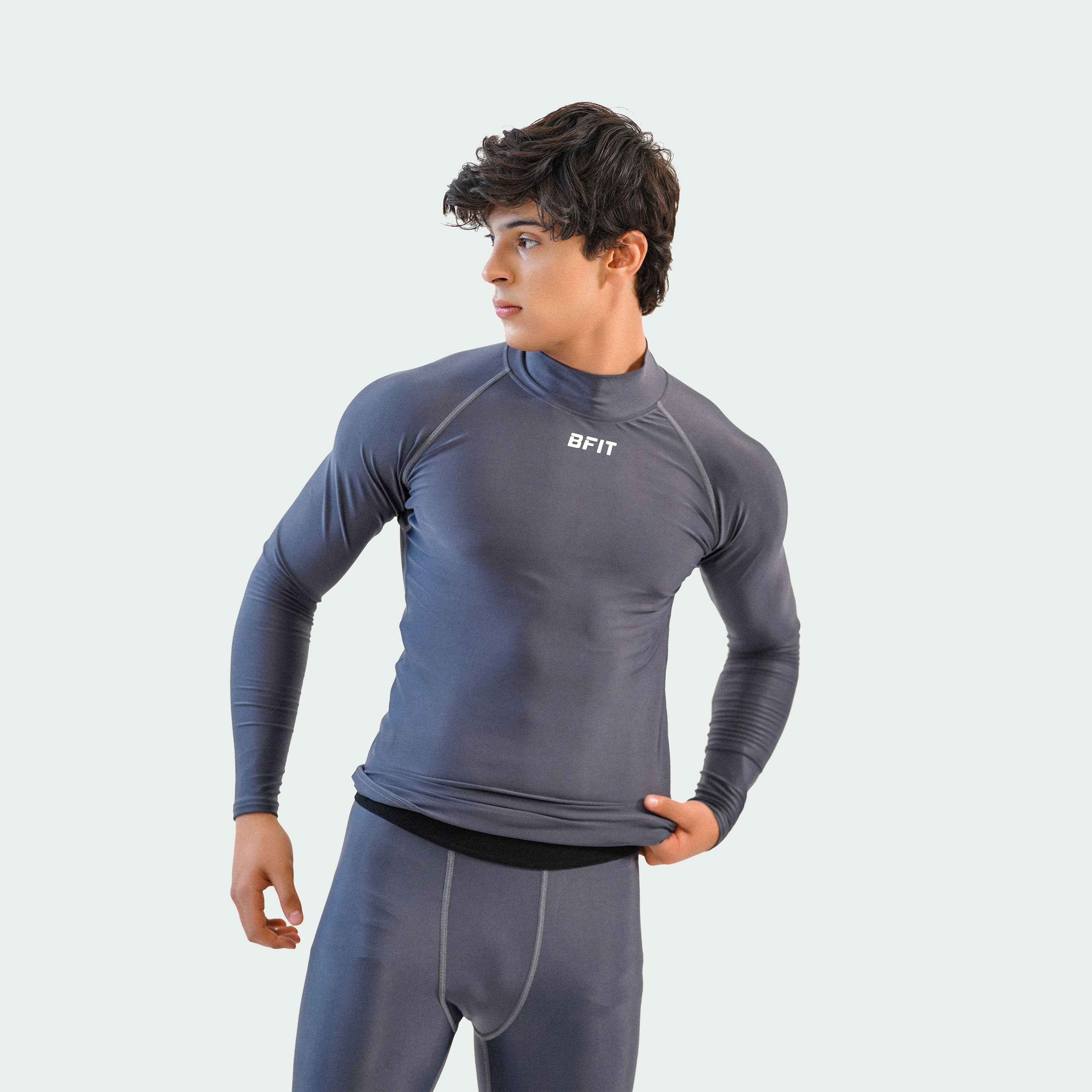 Turtle Neck Compression Shirt