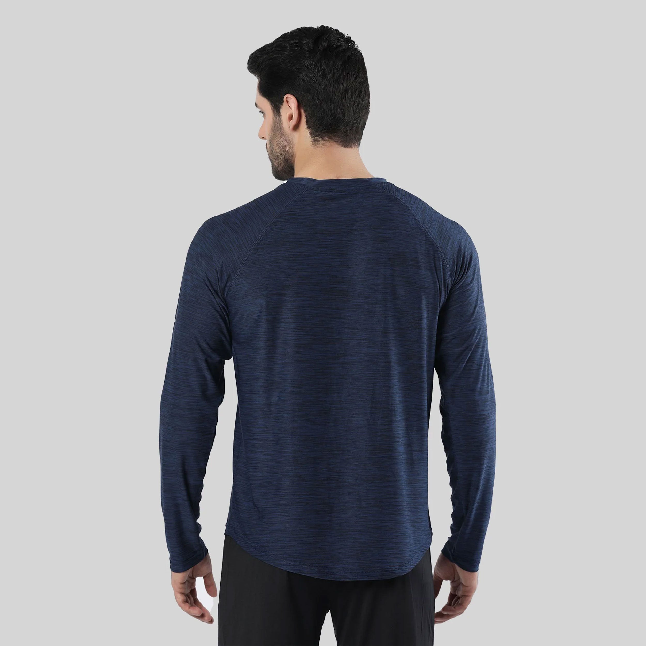 Curved Hem Long Sleeve Shirt