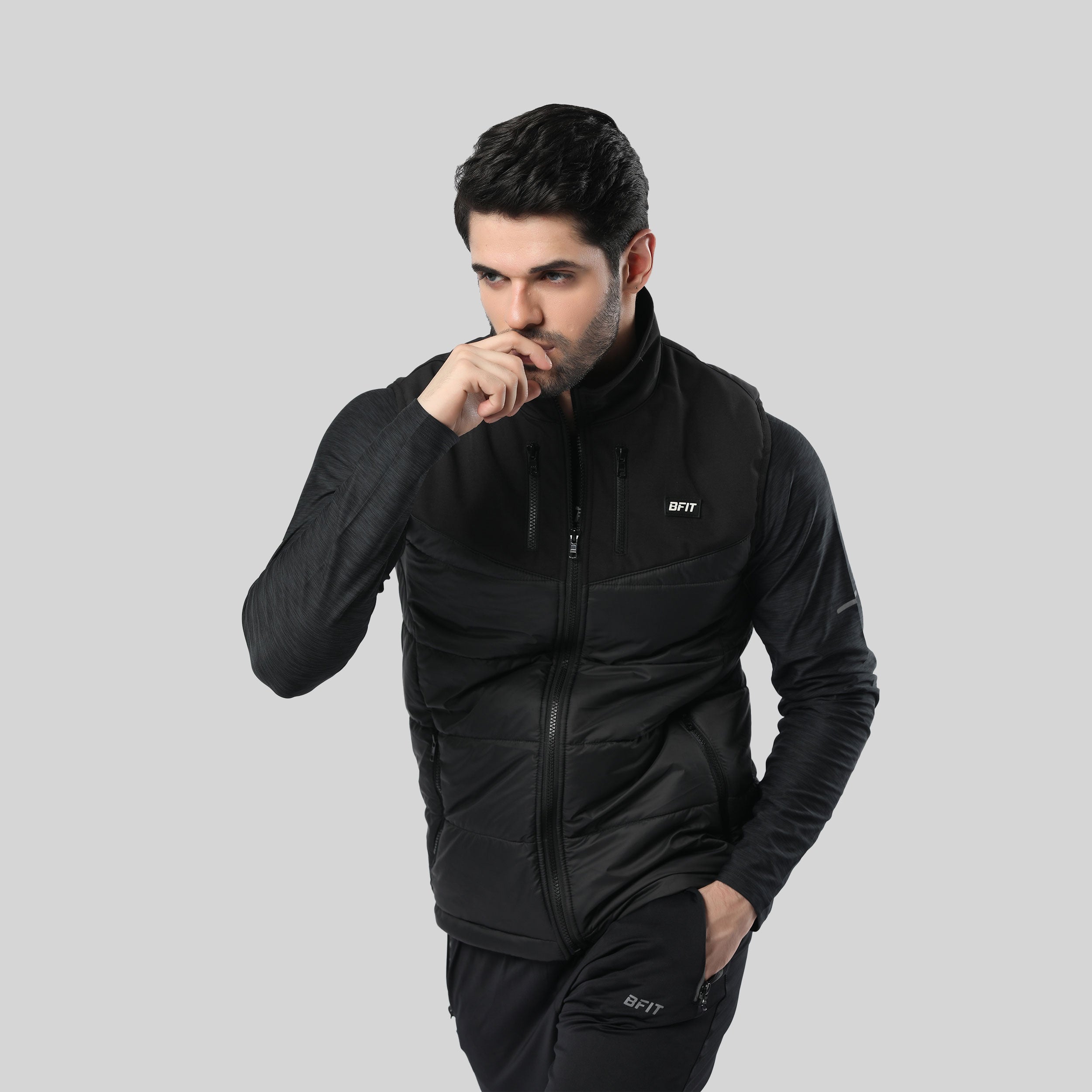 Hybrid Quilted Sleeveless Jacket