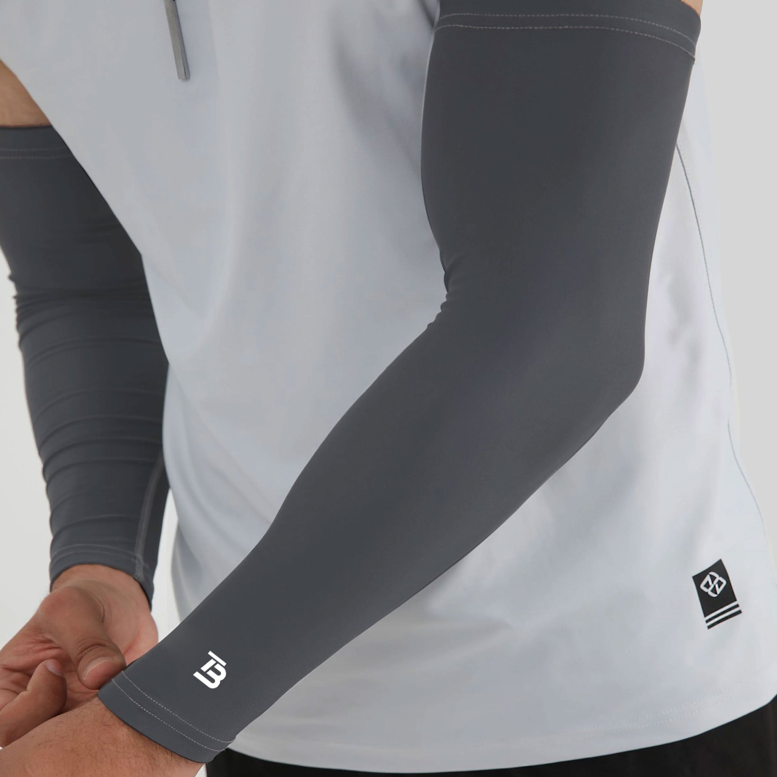 Muscular Compression Arm Sleeve - Grey