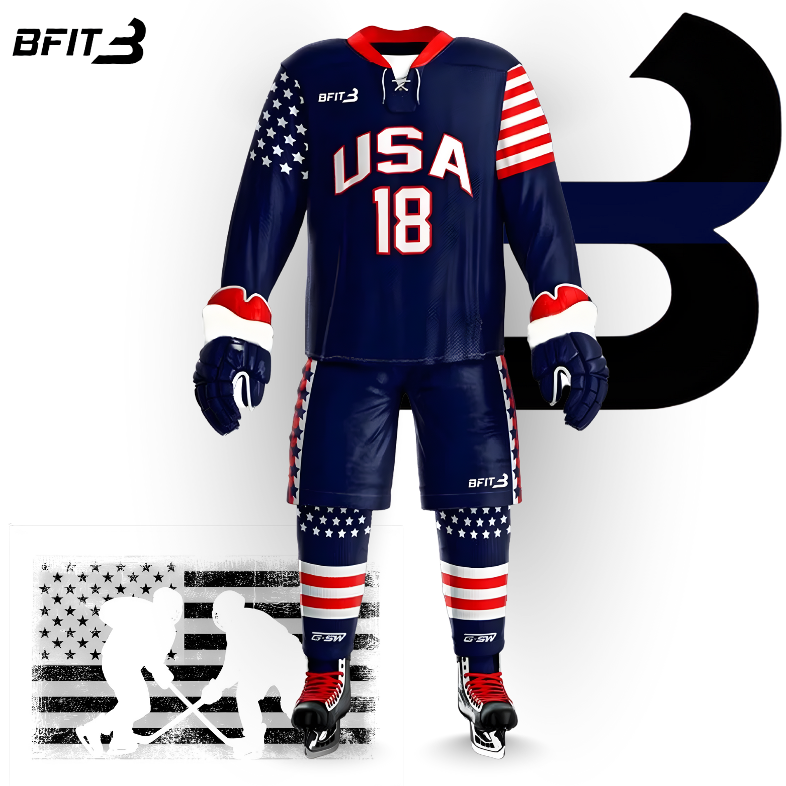 Full Force Hockey Uniform Set