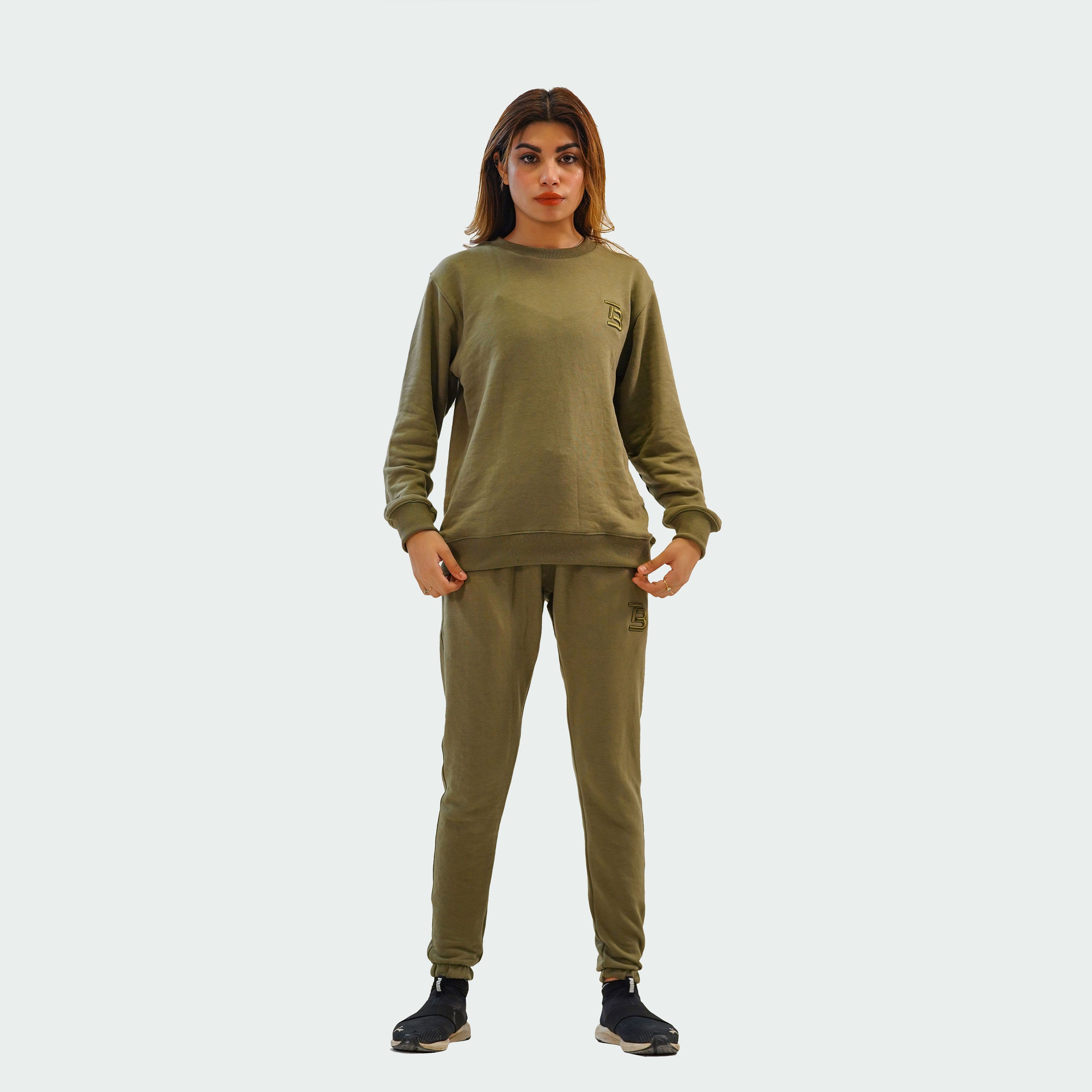 Cozy Unisex Athletic Wear - Olive Green