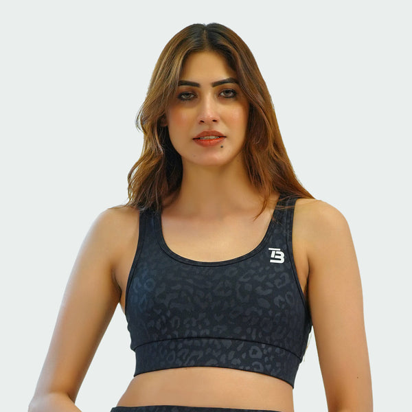 Leopard Luxe Sports Bra
