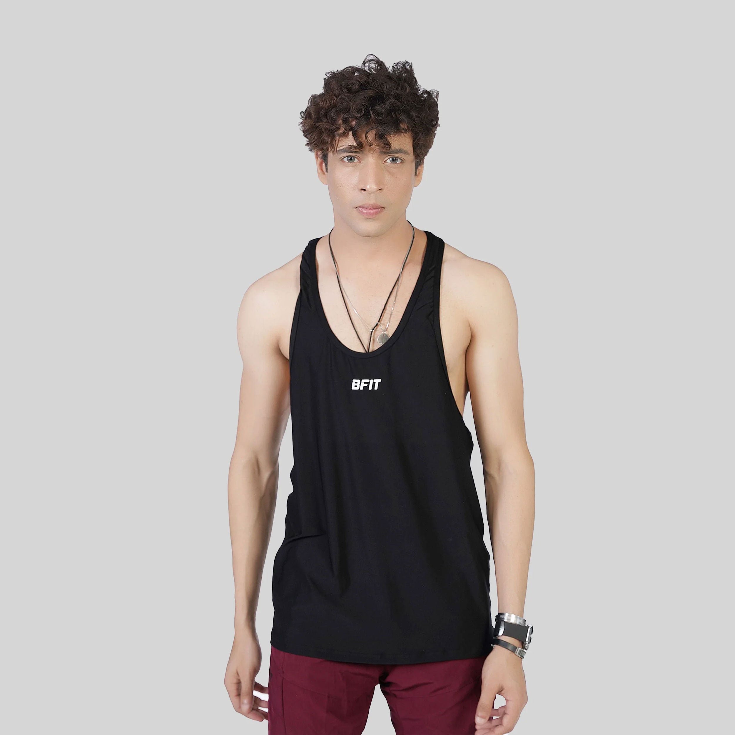 Men's DRI-FIT Microfiber Stringer Tank Top