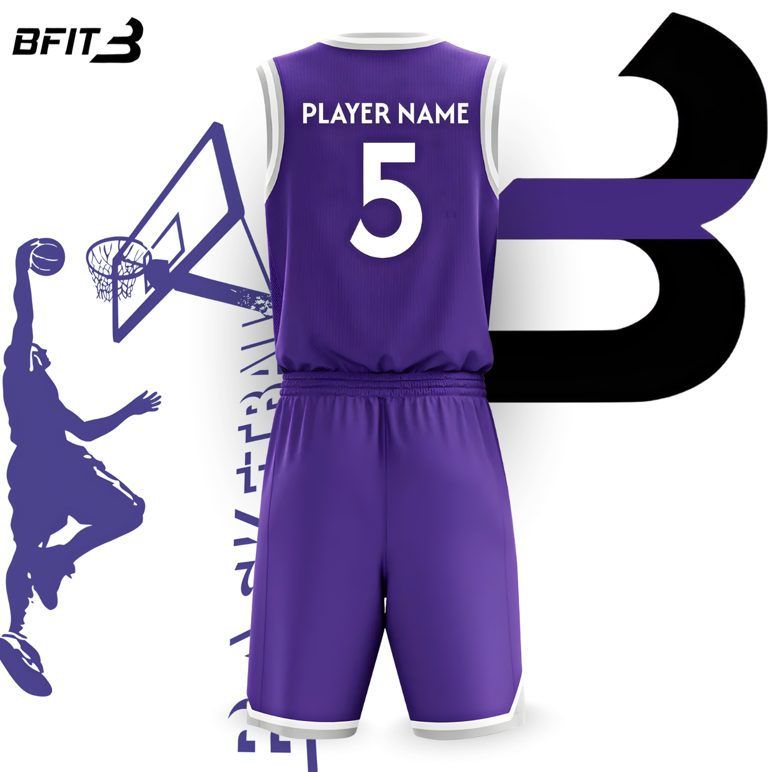 Athletic Basketball Uniform Set