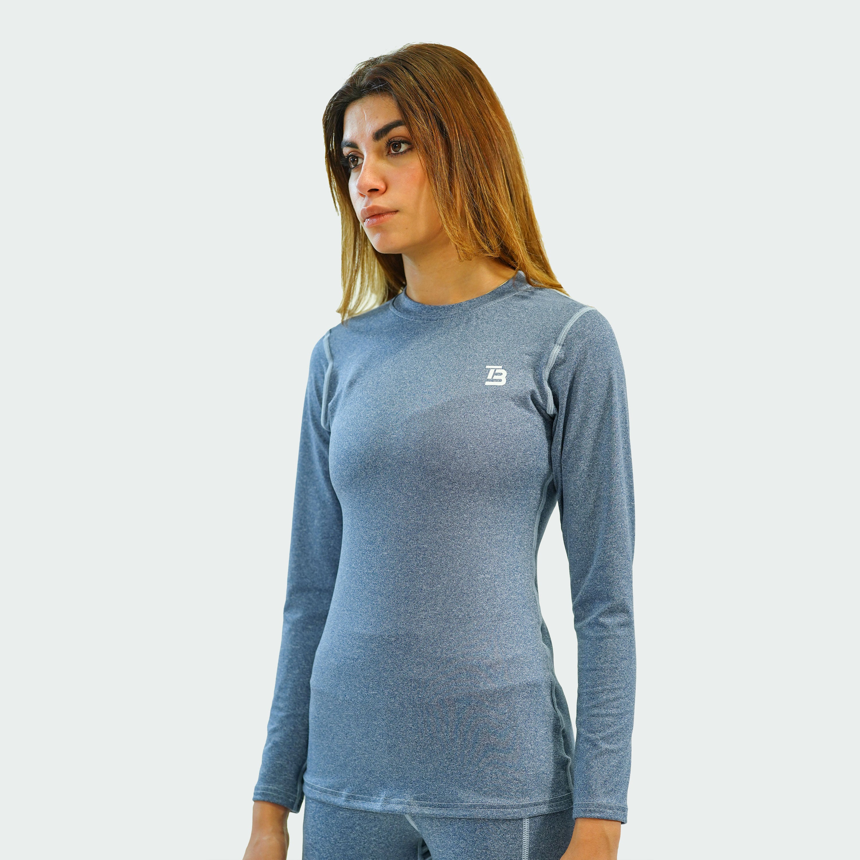 Athletic Compression Shirt - Sea Grey