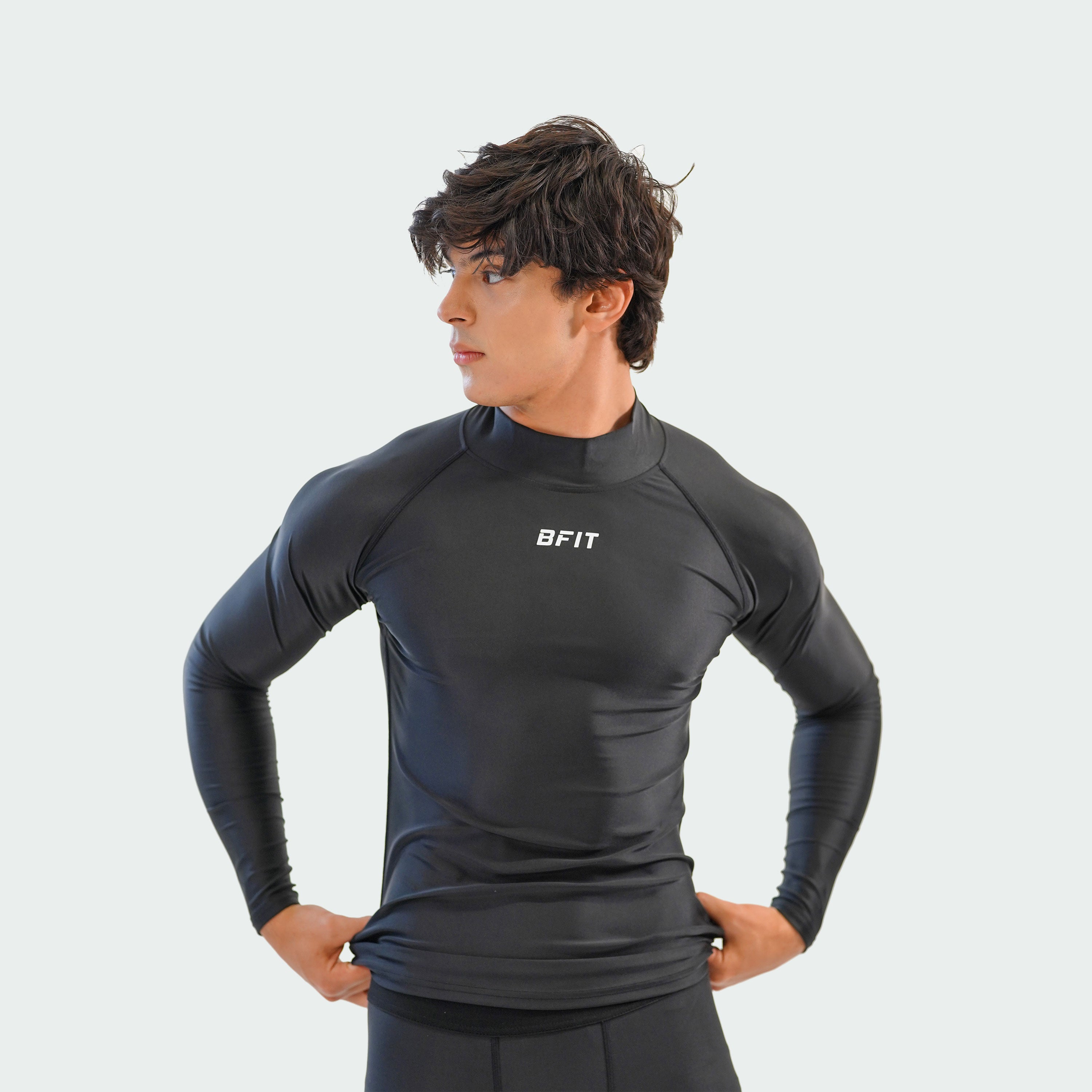 Turtle Neck Compression Shirt