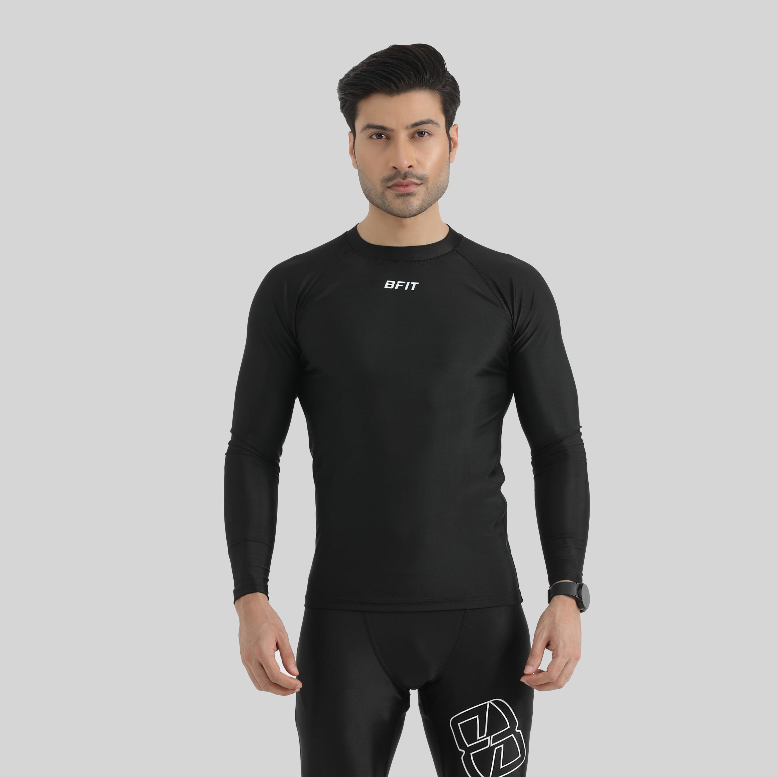 Men's Athletic Base Layer Compression Set - Black