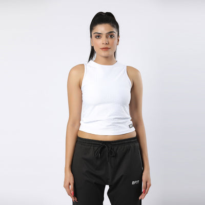 Cropped Stretchy Tank Top