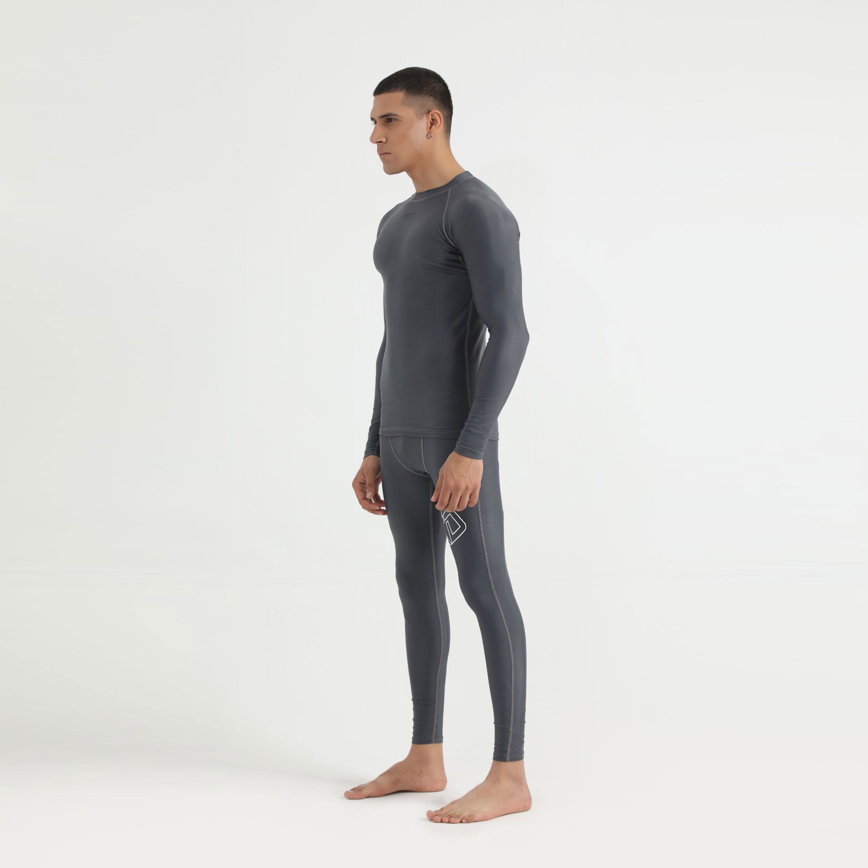 Men's Athletic Base Layer Compression Set - Grey