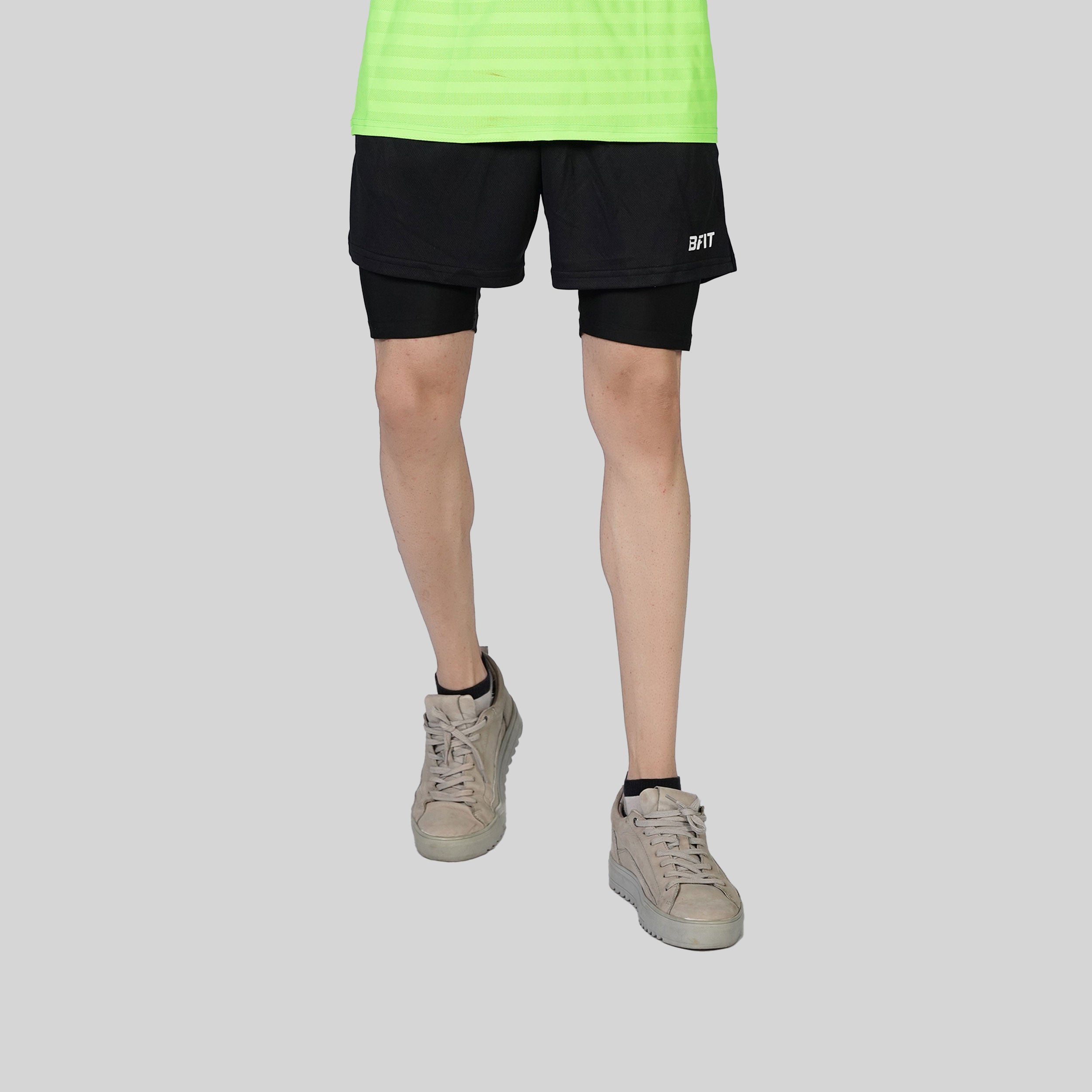 Men's Performance Tech Loose-Fit double layers Shorts