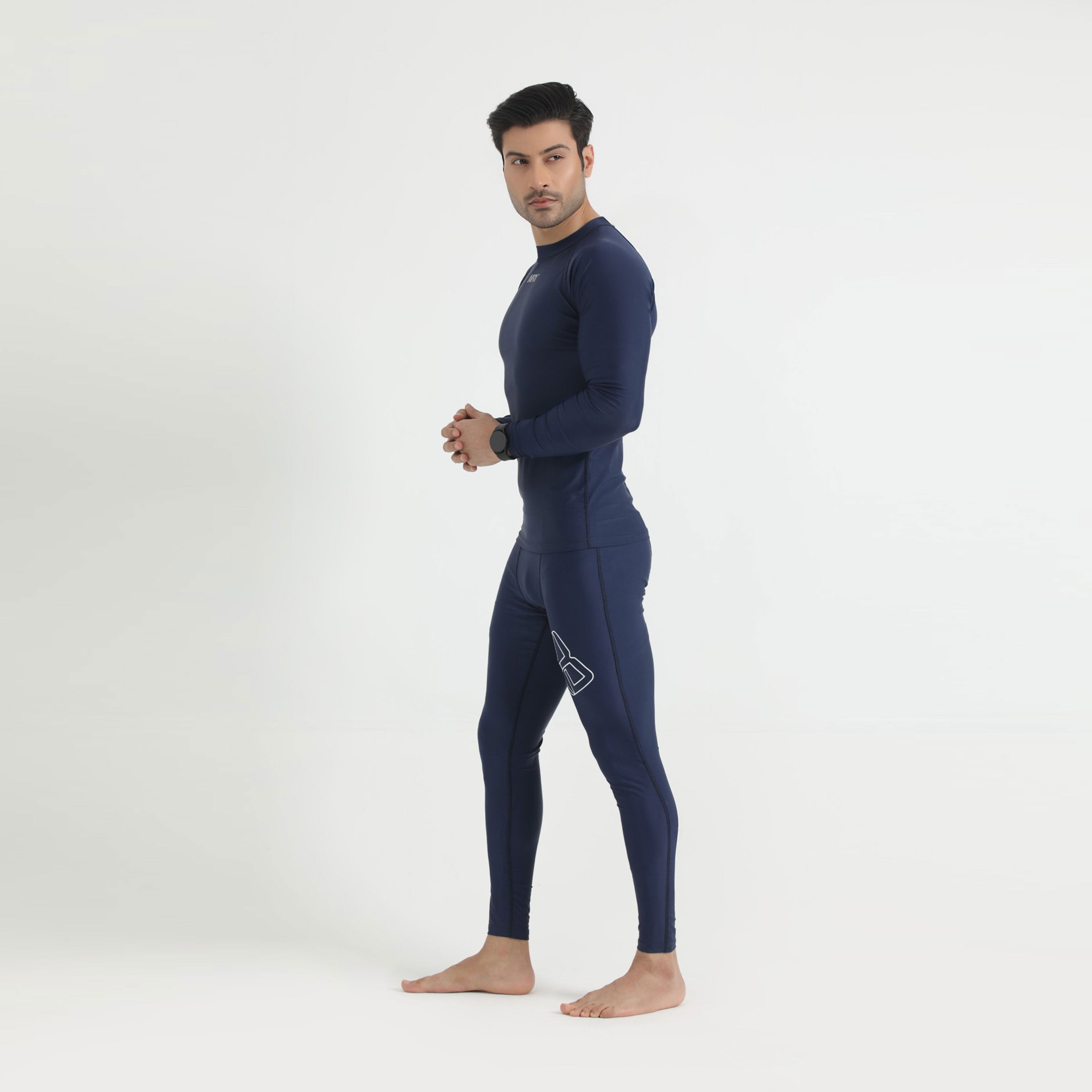 Men's Athletic Base Layer Compression Set - Navy