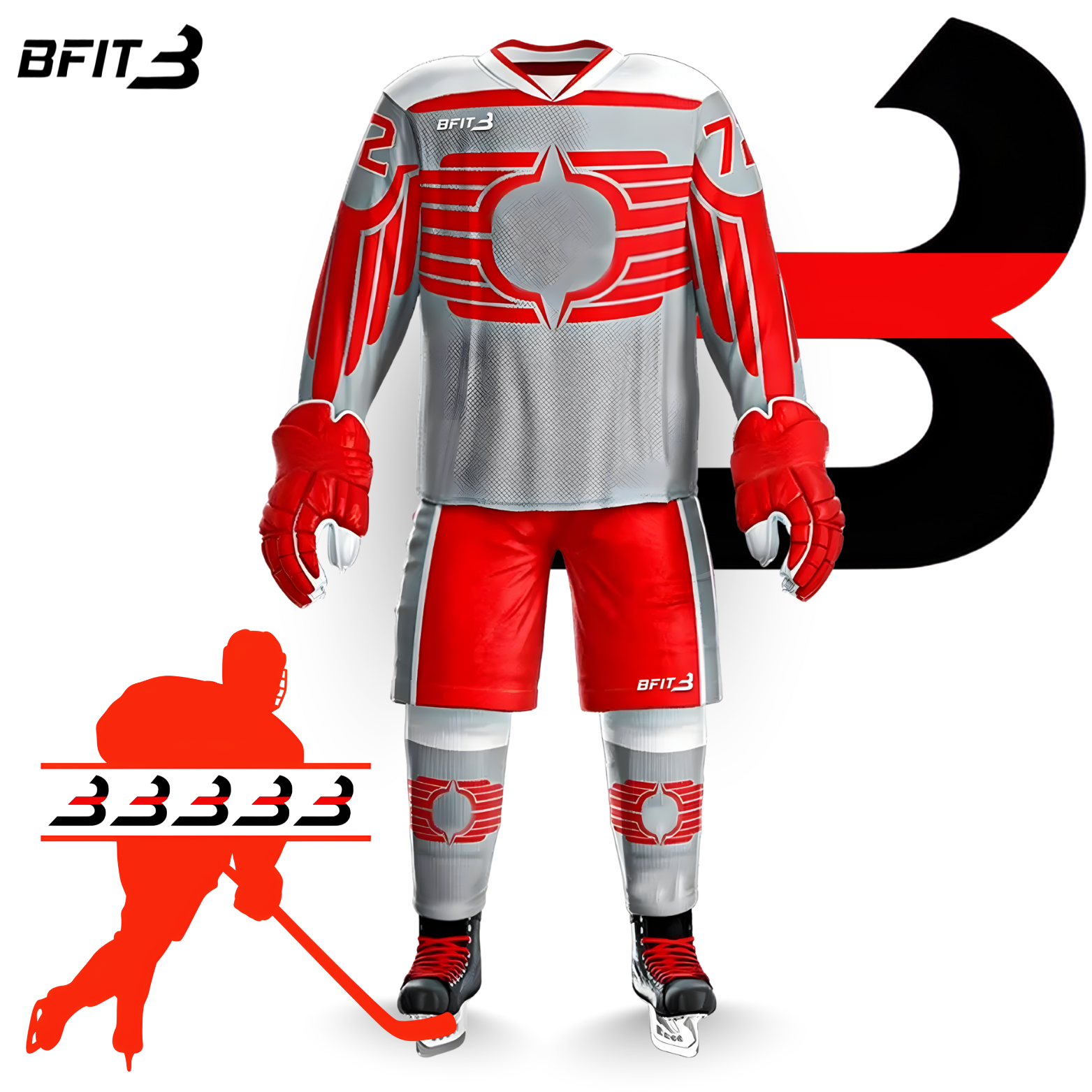 Athletic Ice Hockey Uniform