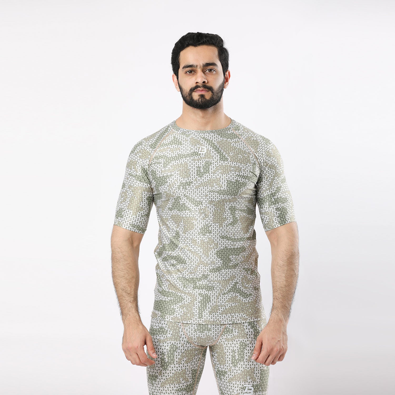 Camo Compression Short Sleeve Shirt