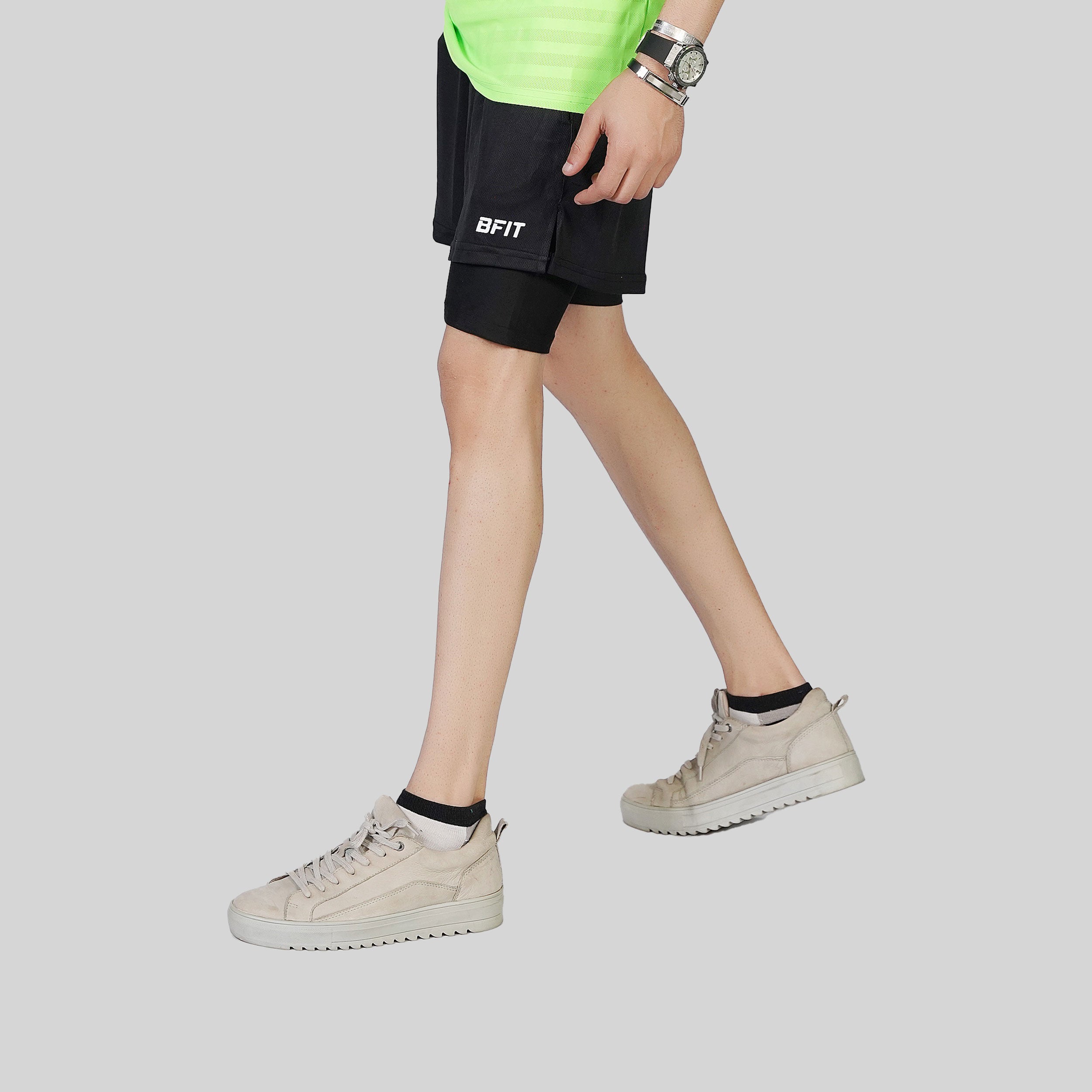 Men's Performance Tech Loose-Fit double layer Shorts