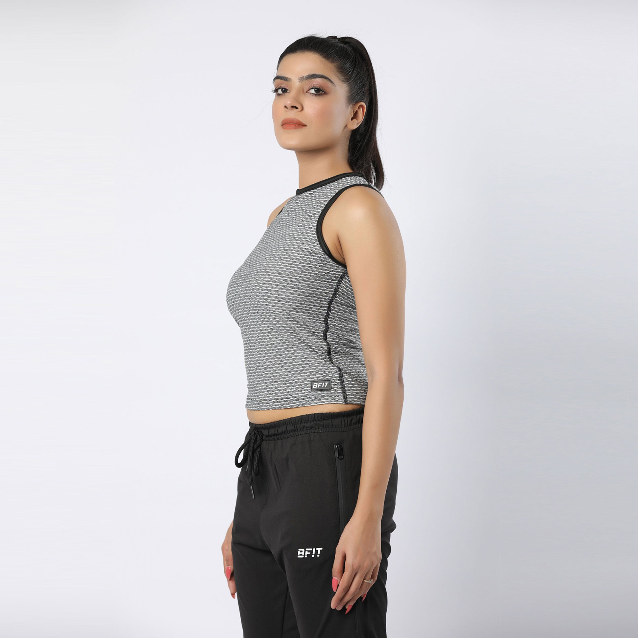 Cropped Stretchy Tank Top