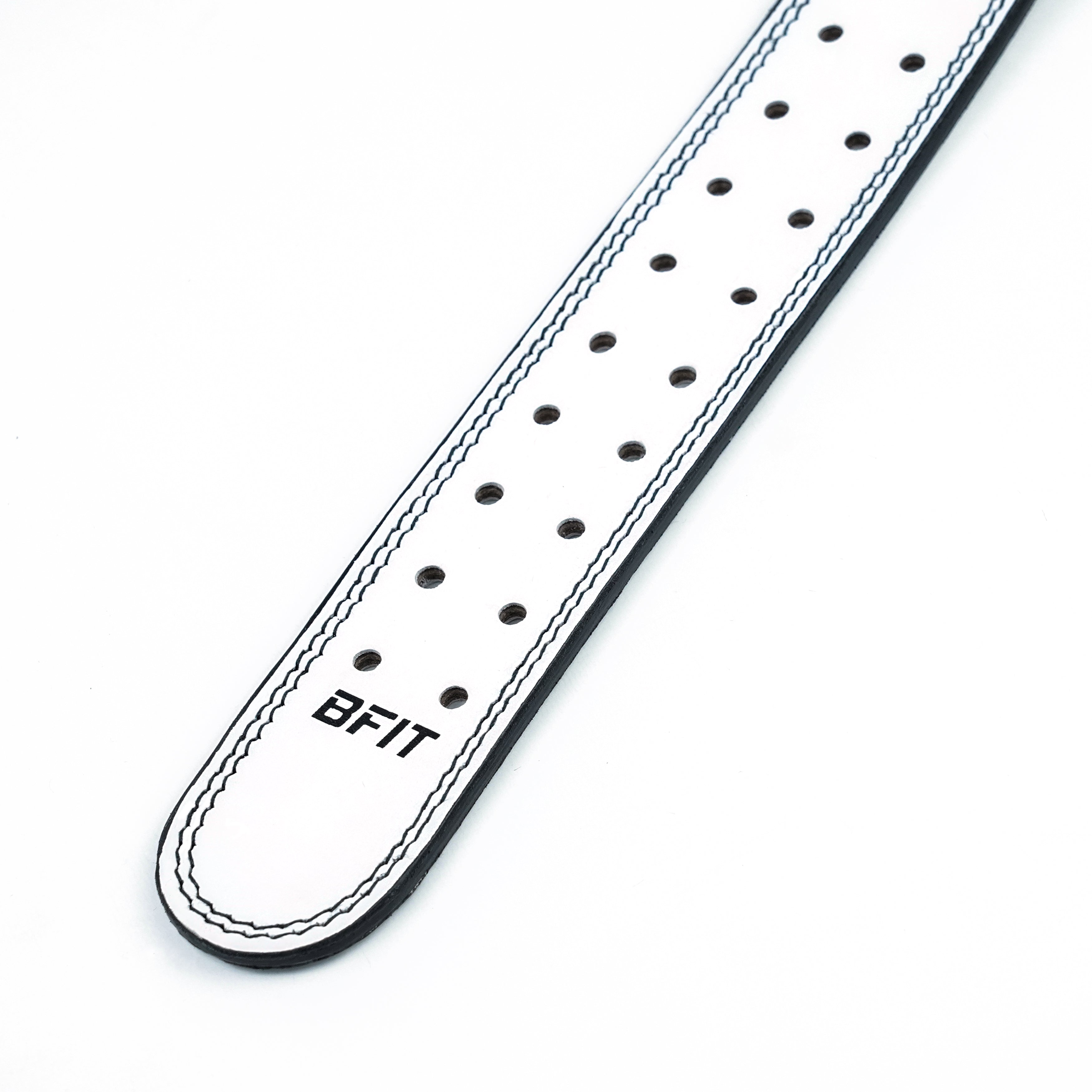 Performance Weightlifting Leather Belt - White